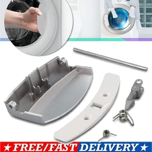 Juego de manijas de puerta lavadora plateadas adecuado para AEG Electrolux como 4055085551 - Imagen 1 de 7