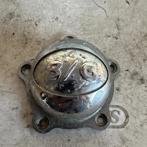 BG RODWORKS Old School Center caps Chrome w/ Screws Vintage - Picture 1 of 8