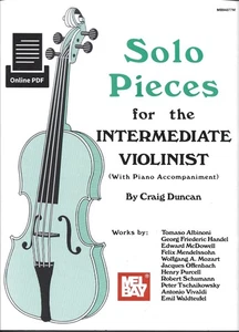 Solo Pieces for the Intermediate Violinist With Piano Accompaniment - Picture 1 of 1
