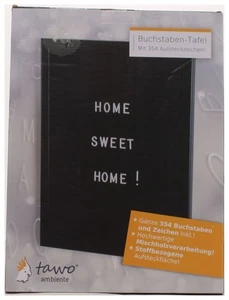 Buchstabentafel Letterboard Memoboard Stecktafel Steckbret 354 Buchstaben Zahlen - Bild 1 von 2