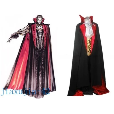 In Stock Castlevania Vampire Dracula Cosplay Costume Anime Game Halloween Dress  - Image 1 of 4