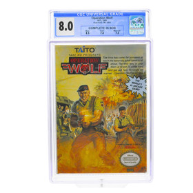 Carro NES graduado en caja original - Operation Wolf CGC 8,0