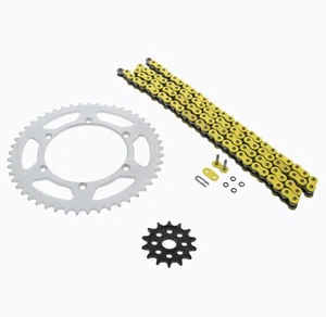 Cadena y piñón de junta tórica amarilla Kawasaki KX250F 250 F 2011-2014 14/49 114 L - Imagen 1 de 4