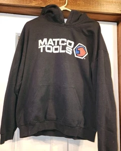 Matco Tools Pullover Hoodie Size XL Black Logo Y2K Read - Picture 1 of 3