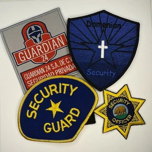 Lot of 5 Private Security Guard Shoulder Patches Uniform Badge Insignia Lot - Picture 1 of 1