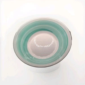 7.5 Green White Bowl made In Japan - Picture 1 of 2