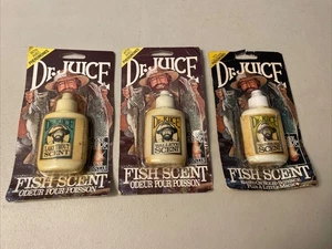 Lote DE COLECCIÓN de 3 Feromonas Dr Juice 1.25 OZ Aroma Pescado Walleye Trucha AVEC - Imagen 1 de 8