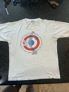 Vintage The Who North American Tour 2000 T Shirt Adult L White Single Stitch - Picture 1 of 11