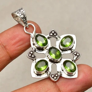 Ciondolo gioiello fatto a mano in argento sterling 925 con pietra preziosa... - Foto 1 di 8