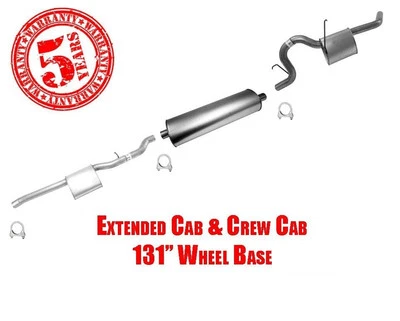 05-06 Dakota 06-07 Raider 131" base de rueda después convertidor sistema de escape Foto 1 de 4
