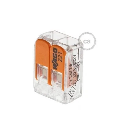 Morsetto Creative-Cables universale 2 ingressi trasparente - MOR412 - Immagine 1 di 3