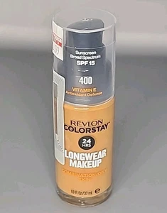 Revlon Colorstay 24 Hr Longwear Foundation Combo/Oily Skin 400 Caramel 1 Oz - Picture 1 of 5