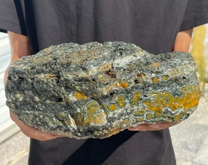 11.02LB Natural Raw Ocean Jasper With Druzy Rough Crystal Mineral Specimen - Picture 1 of 10
