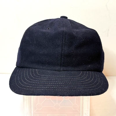 Vintage 1960s Harvard Sports Headwear Wool Navy Baseball Hat Size Medium? *READ* - Image 1 of 4