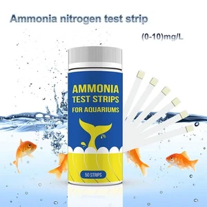 Merydi-50pcs Fish Tank &Pond Aquaculture Ammonia Nitrogen Test Water Test Strips - Picture 1 of 13