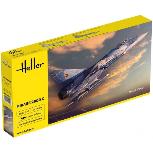 MIRAGE 2000 C KIT 1:72 Heller Kit Aerei Modellino Nuovo - Immagine 1 di 1