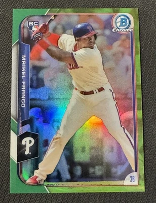 2015 Bowman Chrome Green Refractor 59/99Maikel Franco #198 Rookie RC - Image 1 of 2