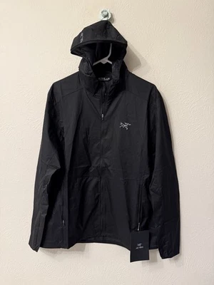 NUEVO CON ETIQUETAS Arc'teryx Incendo Airshell Sudadera con Capucha Hombre L Negro Cremallera Completa Muy Ligera Foto 1 de 4