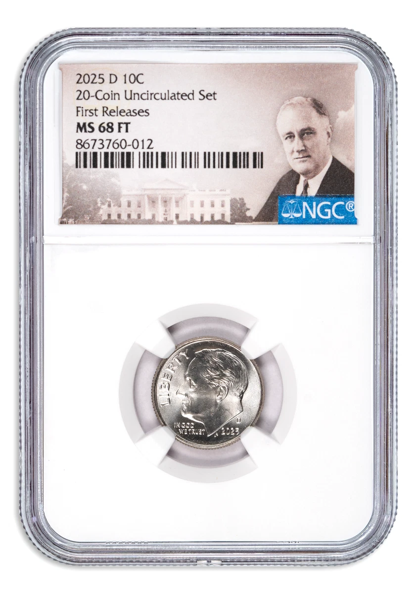 Uncirculated Grade MS 68 Roosevelt Dimes (1946-Now) for sale | eBay