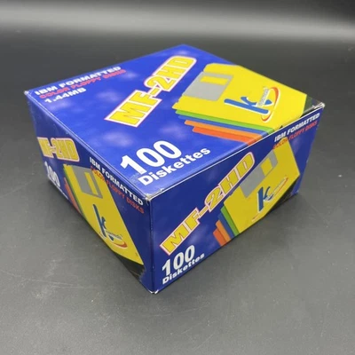 Disquete 100 KHypermedia MF-2HD 3.5" Color Formateado IBM Nuevo  Foto 1 de 4