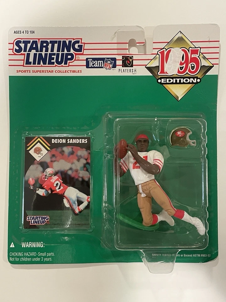 Kenner 1995 NFL alineación inicial Deion Sanders original nuevo en caja San Francisco Foto 1 de 4