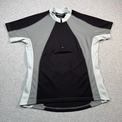 Camisa Jersey Gigante Bicicleta 1/4 Cremallera Para Hombre Pequeña Negra Gris Carreras Foto 1 de 4