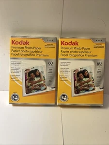KODAK Premium Photo Paper 4" x 6" All Inkjet Printers 60 Sheets Sealed &Part Box - Picture 1 of 6