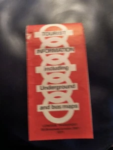 Londra Trasporti Sotterranei Info Turistici e Mappe Autobus 1971 - Foto 1 di 4