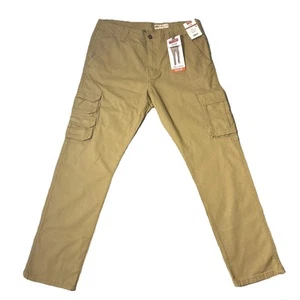 Nuevos pantalones cargo Wrangler Five Star ajuste regular pierna cónica beige 34 X 30 - Imagen 1 de 14