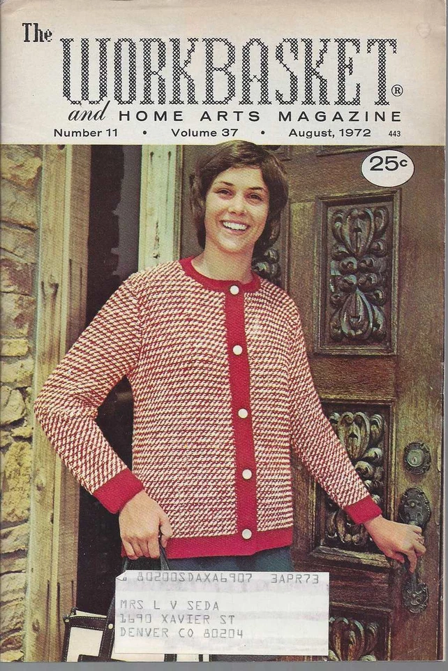 The Workbasket Knit/Crochet and Craft Magazine Aug 1972 - Image 1 of 1