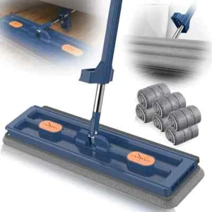 Haushalt Neu Upgrade Style Großer flacher Mop 360° drehbarer magischer selbstwringender Mop - Bild 1 von 11