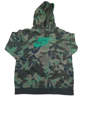 Youth Nike Camo Just Do It Hooded Sweatshirt Standard  Fit Size XL  - Image 1 of 4