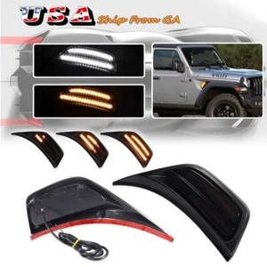 Luz de señal de giro marcador lateral del guardabarros delantero Switchback para Jeep Wrangler JL 18-23 - Imagen 1 de 12