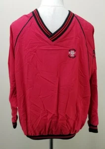 SUNDERLAND of SCOTLAND Pullover V Neck Golf Windbreaker, Junior Sz XL, Red, NEW - Picture 1 of 12