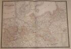 1836 Brue Preußen  Antique Map of Prussia Original Karte
