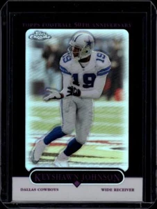 2005 Topps Chrome Black Refractors #90 Keyshawn Johnson 67/100 Dallas Cowboys - Picture 1 of 2