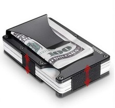 RFID Blocking Aluminum Slim Metal Front Pocket Wallet Credit Card Case Holder