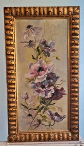 Blumenstilleben Anemonen um 1910 Ölgemälde Jugendstil im Stuckrahmen Stilleben - Bild 1 von 9