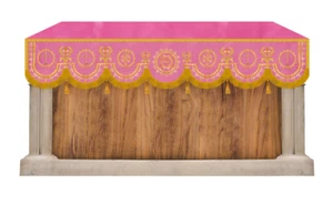 Traditional Altar Superfrontal Adorned with Embroidery for Church Use - Picture 1 of 25