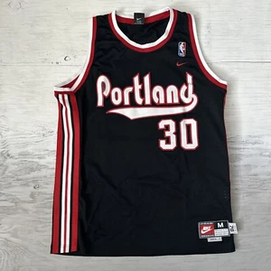 Vintage Nike NBA Portland Trail Blazers Rasheed Wallace #30 jersey Sz Medium +2 - Picture 1 of 14