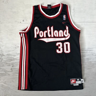 复古耐克 NBA 波特兰开拓者队 Rasheed Wallace #30 üjersey 尺寸 M +2 — 第 1/4 张图片