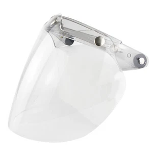 Open Face  Visor Motorcycle  Bubble Lens 3-Snap Bubble Wind O0R1 - Picture 1 of 11