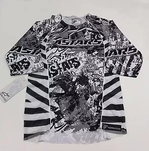 AlpineStars Gravity 3/ 4Sleeve Men's Jersey Black White Gray Size XS - Picture 1 of 4