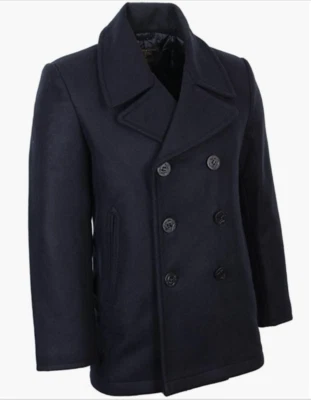 GIACCA MARINA AMERICANA MARINAIO VINTAGE NAVY PEACOAT USA BLU - Bild 1 von 4