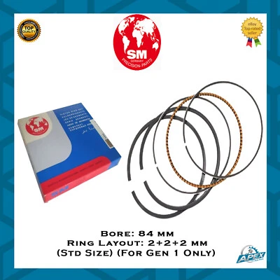 JUEGO DE ANILLO DE PISTÓN LAND ROVER RANGE ROVER 3.0 DIESEL 306DT TDV6 - TAMAÑO STD Foto 1 de 3