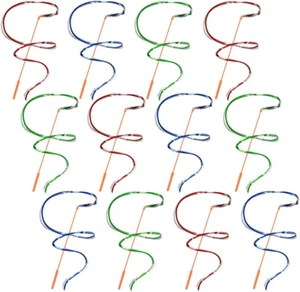 Rainbow Dance Ribbon Streamers for Kids, Set of 12, Twirling Ribbons for Dancing - Picture 1 of 12