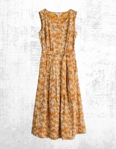 Ex Ex Seasalt Women’s Sleeveless Belle Dress in Golden Acacia - Picture 1 of 7