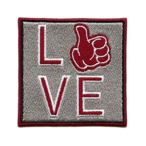 Texas Gig 'em Love Patch College Student Pride Embroidered Iron On - Picture 1 of 2