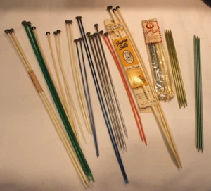 POSTEN VON 35 VINTAGE STRICKNADELN VON 7” BIS 14” EINIGE DUPLIKATE - Bild 1 von 8