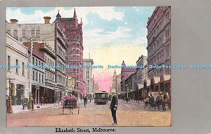 R245890 Melbourne Elizabeth Street Postcard - Picture 1 of 4
